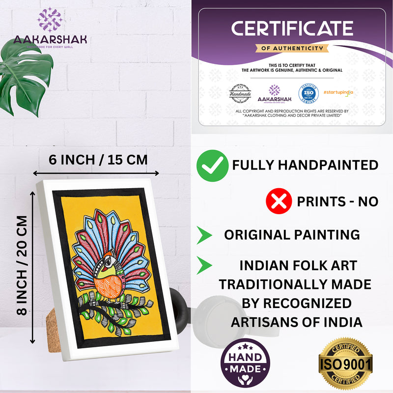 ISO certified handmade painting with authenticity certificate included