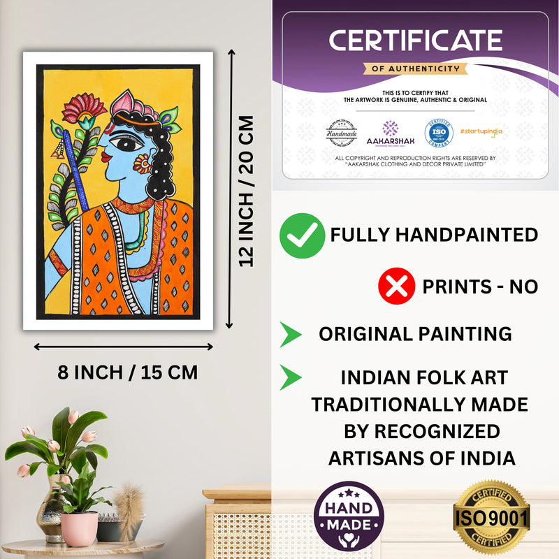 ISO certified handmade painting with authenticity certificate included