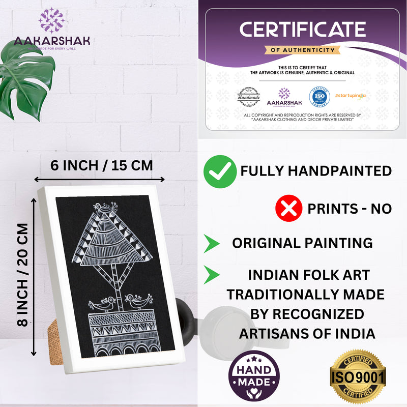 ISO certified handmade painting with authenticity certificate included
