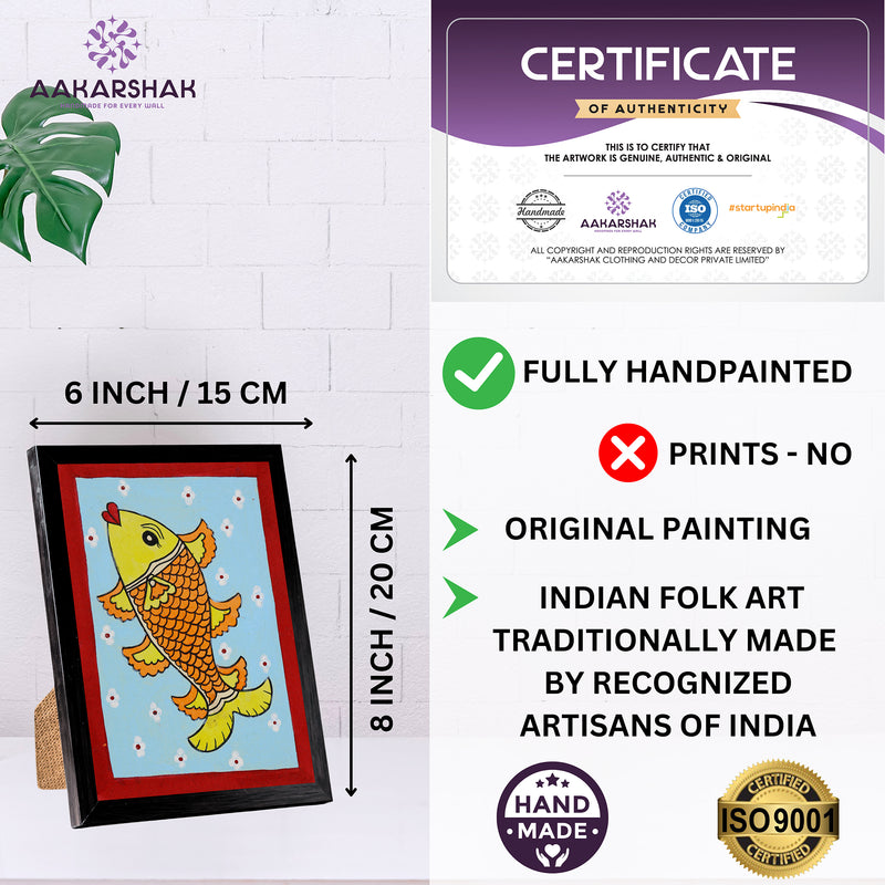 ISO certified handmade painting with authenticity certificate included