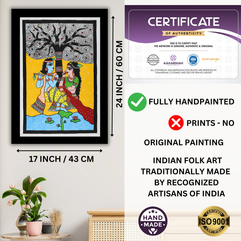 ISO certified handmade painting with authenticity certificate included