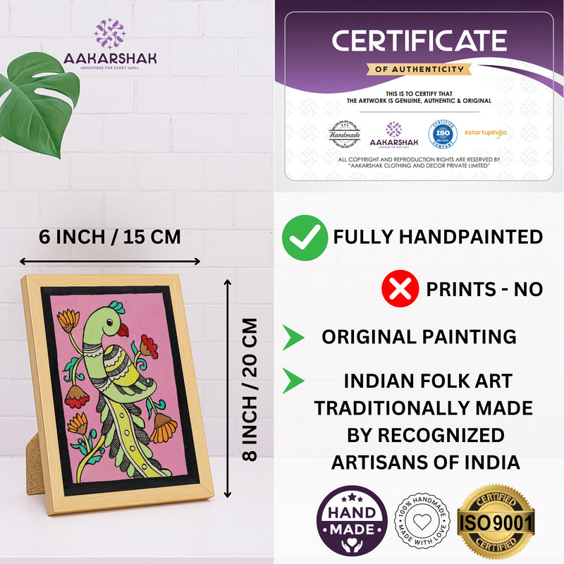 ISO certified handmade painting with authenticity certificate included