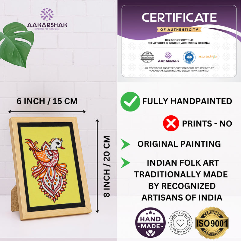 ISO certified handmade painting with authenticity certificate included