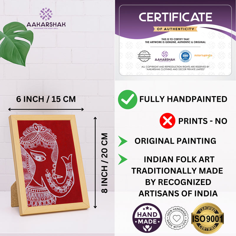 ISO certified handmade painting with authenticity certificate included