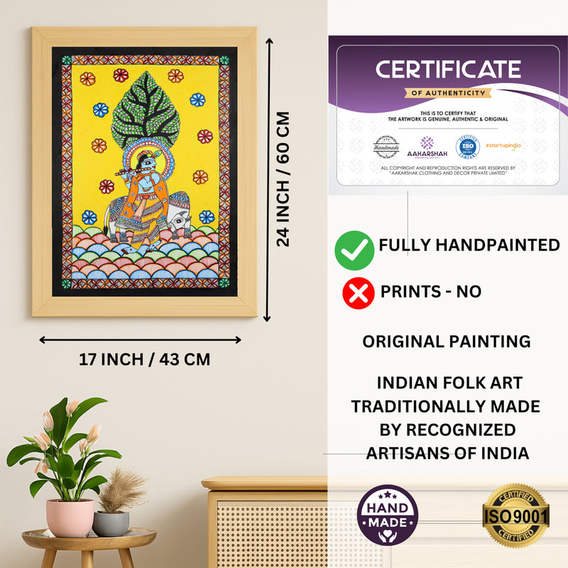 ISO certified handmade painting with authenticity certificate included