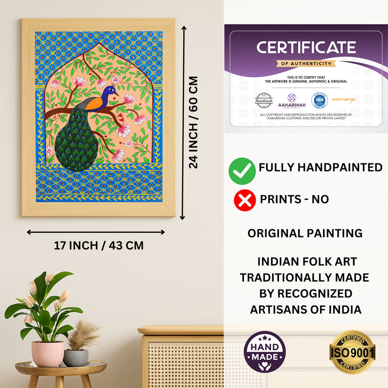 ISO certified handmade painting with authenticity certificate included