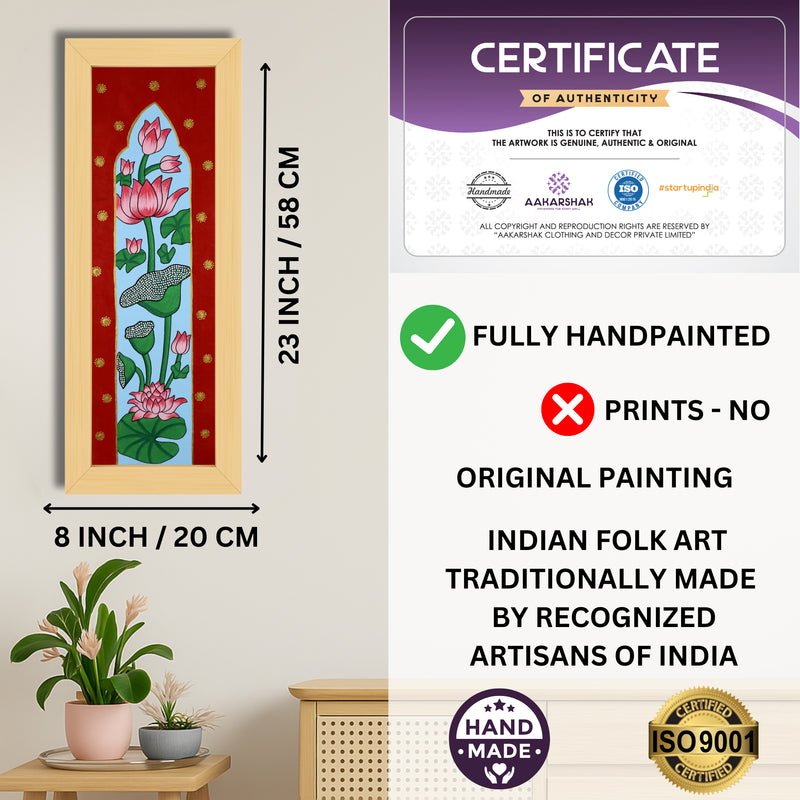 ISO certified handmade painting with authenticity certificate included