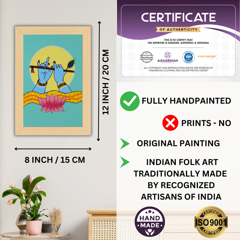 ISO certified handmade painting with authenticity certificate included