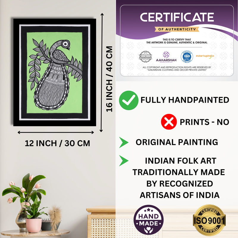 ISO certified handmade painting with authenticity certificate included