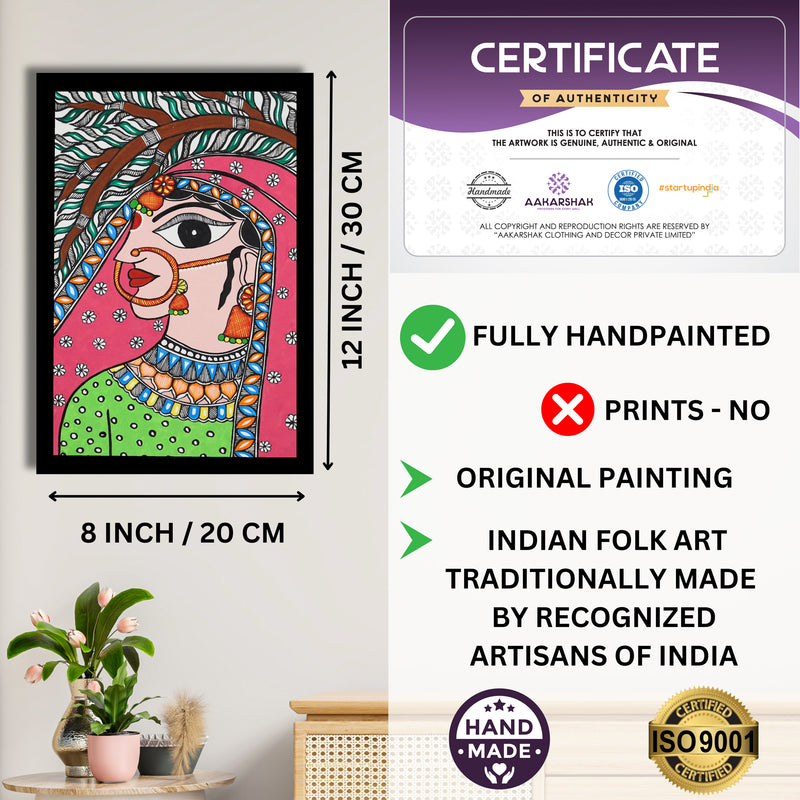 ISO certified handmade painting with authenticity certificate included