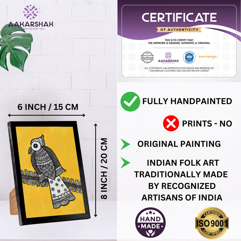 ISO certified handmade painting with authenticity certificate included