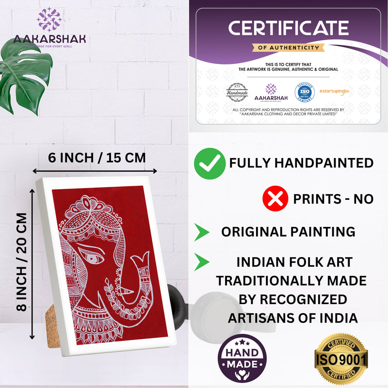 ISO certified handmade painting with authenticity certificate included