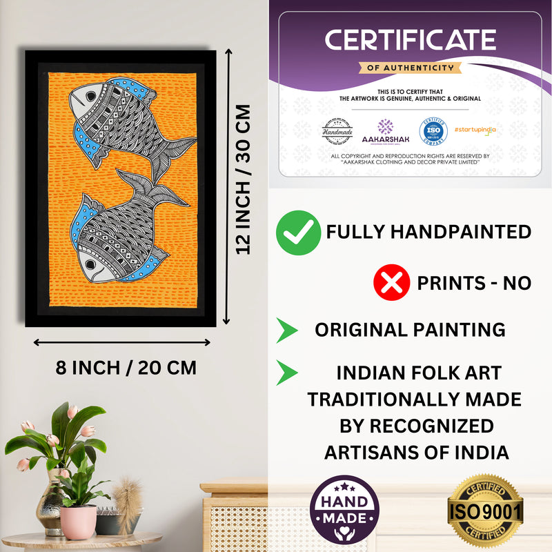 ISO certified handmade painting with authenticity certificate included