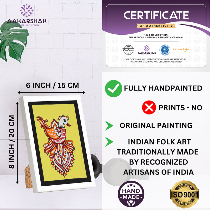 ISO certified handmade painting with authenticity certificate included