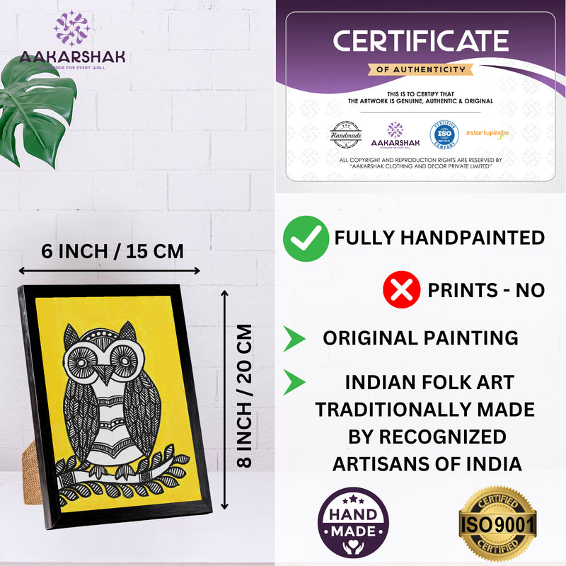 ISO certified handmade painting with authenticity certificate included