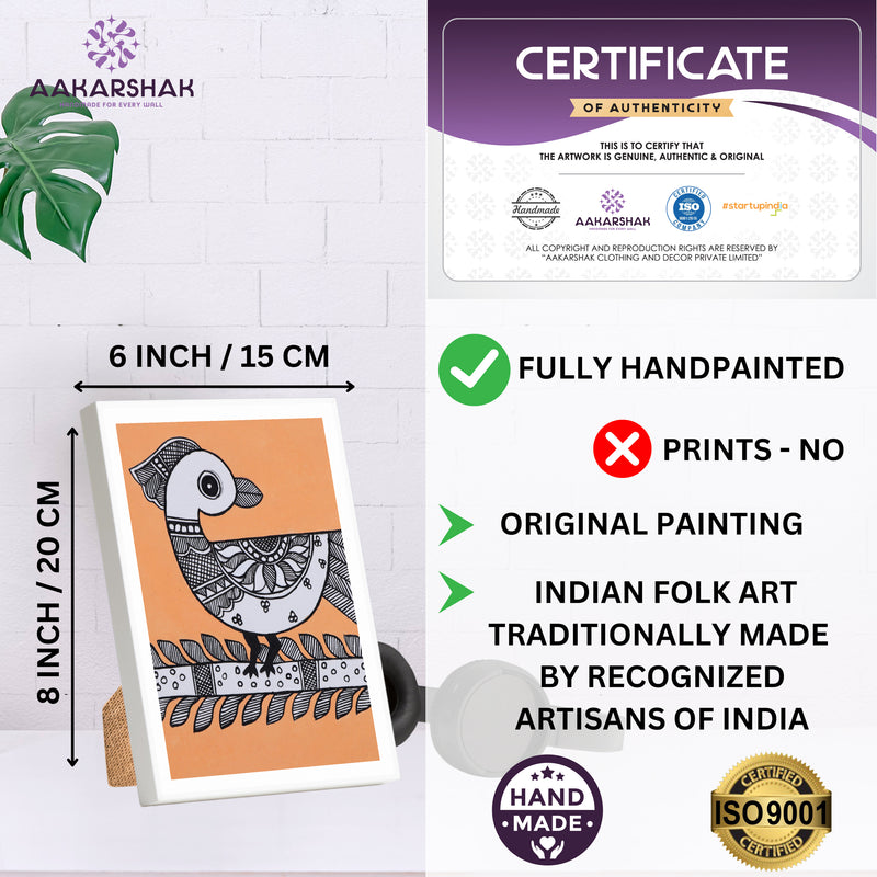 ISO certified handmade painting with authenticity certificate included