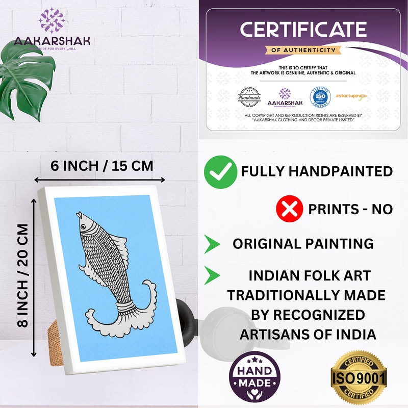 ISO certified handmade painting with authenticity certificate included