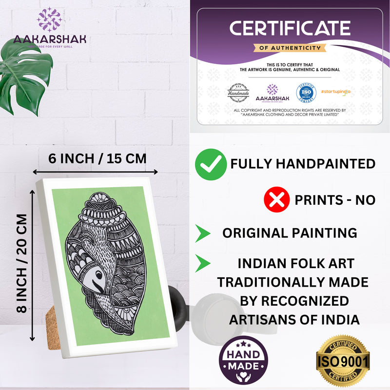ISO certified handmade painting with authenticity certificate included