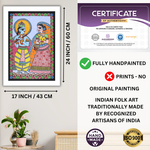 ISO certified handmade painting with authenticity certificate included
