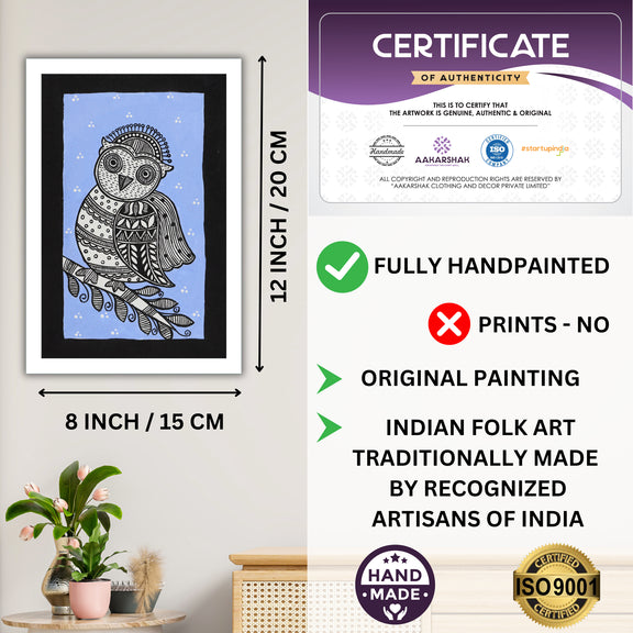 ISO certified handmade painting with authenticity certificate included
