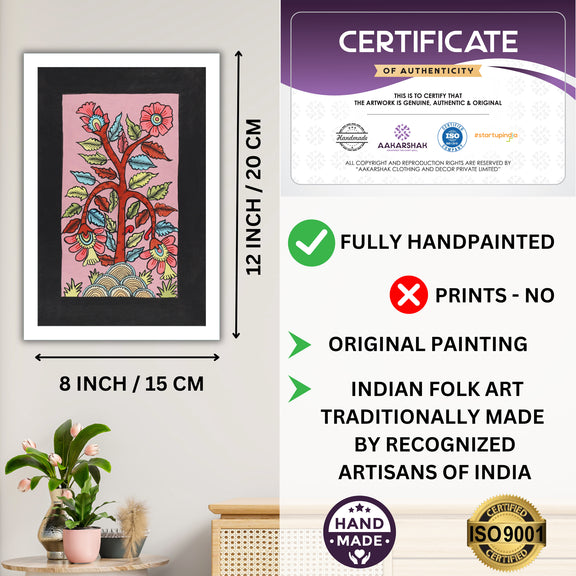 ISO certified handmade painting with authenticity certificate included