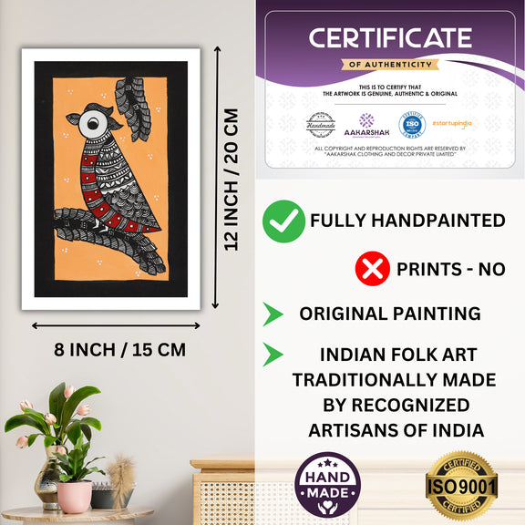 ISO certified handmade painting with authenticity certificate included

