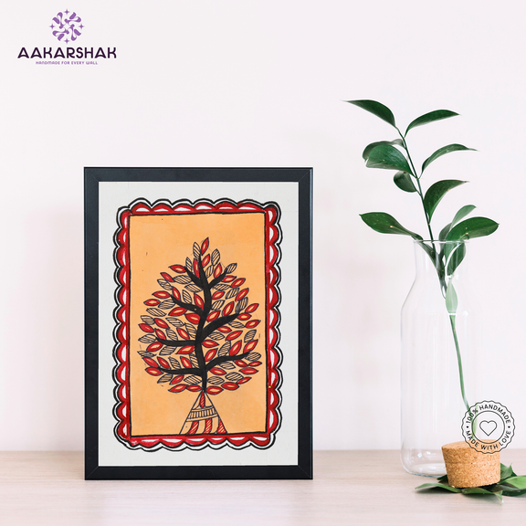 tree of life mithila painting
