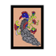 AAKARSHAK Kalamkari Painting Handmade Peacock Kalamkari art Framed Traditional Indian paintings for Wall Living room Home decor Gifts - 6x8 Inch |(KMI110)
