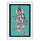 AAKARSHAK Kalamkari Painting Handmade Krishna Kalamkari art Framed Traditional Indian paintings for Wall Living room Home decor Gifts - 8x12 Inch |(KSL103)