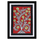 AAKARSHAK Kalamkari Painting Handmade Tree of life Kalamkari art Framed Traditional Indian paintings for Wall Living room Home decor Gifts - 12x16 Inch |(KME105)
