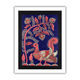 AAKARSHAK Kalamkari Painting Handmade Peacock Kalamkari art Framed Traditional Indian paintings for Wall Living room Home decor Gifts - 12x16 Inch |(KMD102)