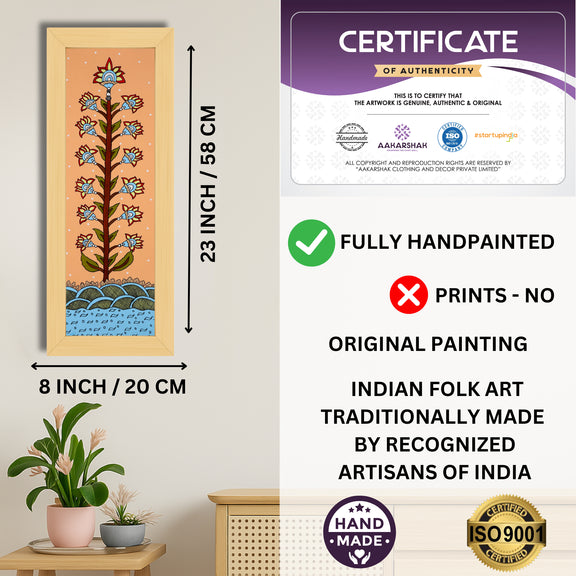 ISO certified handmade painting with authenticity certificate included
