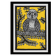 Handmade Owl Madhubani Painting Traditional Mithila Art | Framed Indian Wall Decor