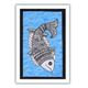 Handmade Madhubani Fish Painting 8x12 Inch Framed Indian Wall Decor
