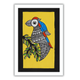 AAKARSHAK Madhubani Painting Handmade Bird Mithila art Framed Traditional Indian paintings for Wall Living room Home decor Gifts - 8x12 Inch |(WSM111)