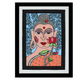 Handmade Lord Buddha Madhubani Painting Traditional Mithila Folk Art 12x16