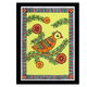 Traditional Madhubani Bird Painting – Handmade Indian Wall Art (12x16 Inch)