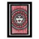 Handmade Madhubani sun Painting 8x12 Inch Framed Indian Wall Decor