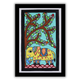 Traditional Elephant Madhubani Painting Handmade Indian Folk Wall Art