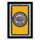 Handmade Madhubani Lotus Painting 8x12 Inch Framed Indian Wall Decor
