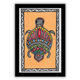 Handmade Madhubani Painting – Turtle Mithila Art for Wall Decor & Gifts