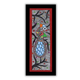 Handmade Madhubani peacock Painting 8x23 Inch Framed Indian Wall Decor