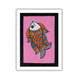AAKARSHAK Madhubani Painting Handmade Fish Mithila art Framed Traditional Indian paintings for Wall Living room Home decor Gifts - 6x8 Inch |(WMN119)