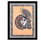 Handmade Madhubani Painting of Maa Durga 12x16 Inch Framed Indian Wall Decor