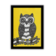 Handmade Owl Madhubani Painting Traditional Mithila Art | Framed Indian Wall Decor (6x8 Inch)
