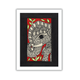 AAKARSHAK Madhubani Painting Handmade Elephant Mithila art Framed Traditional Indian paintings for Wall Living room Home decor Gifts - 6x8 Inch |(WMN105)