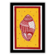 Handmade Shankh Madhubani Painting Traditional Mithila Art Wall Decor 8x12