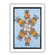 Handmade Madhubani Style Fish Painting Framed Mithila Art for Wall decor (17x24 Inch)