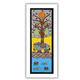 Handmade Madhubani Painting Tree of life 8x23 Inch Framed Indian Wall Decor
