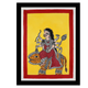 Handmade Madhubani Maa Durga Painting 12x16 Inch Framed Indian Wall Decor
